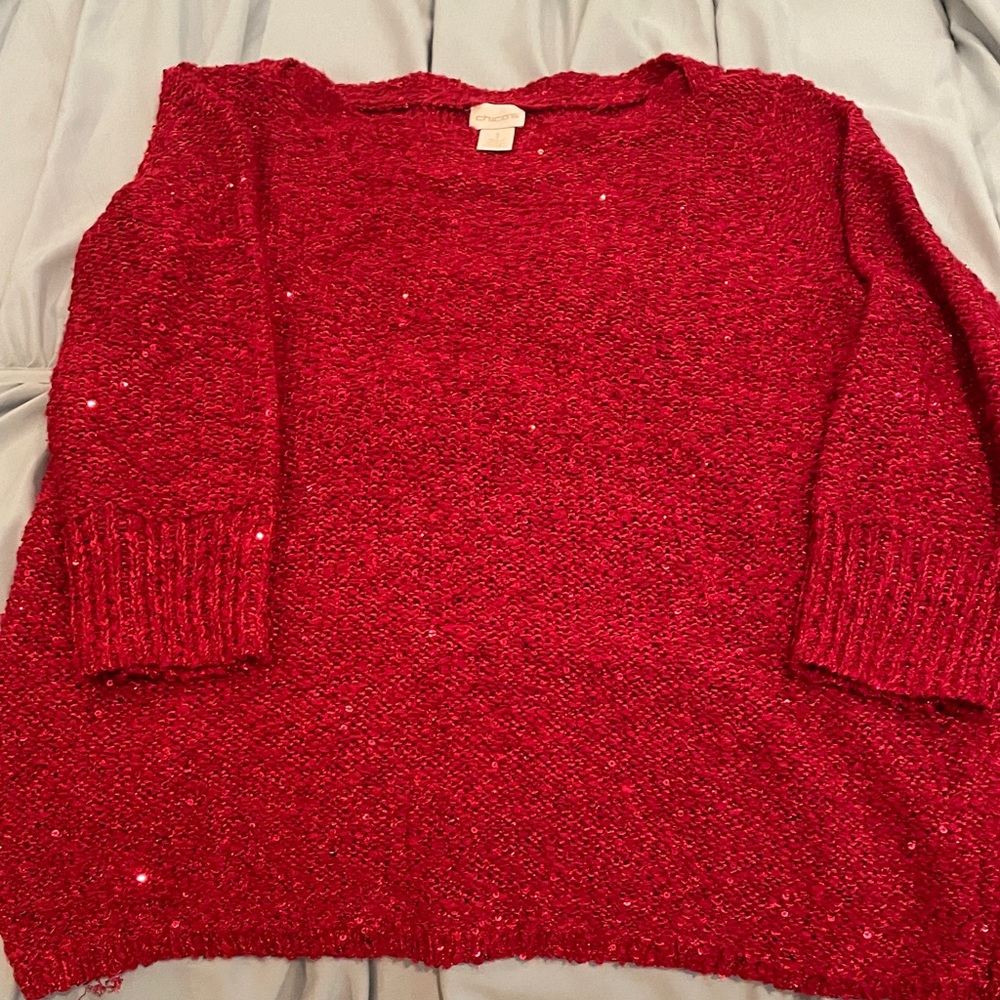Chico's Vibrant Red Women's Sweater